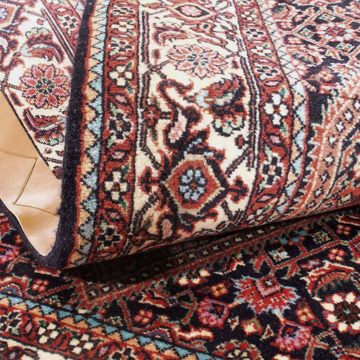 Persisk tæppe - Bijar - 144 x 81 cm - lysrød