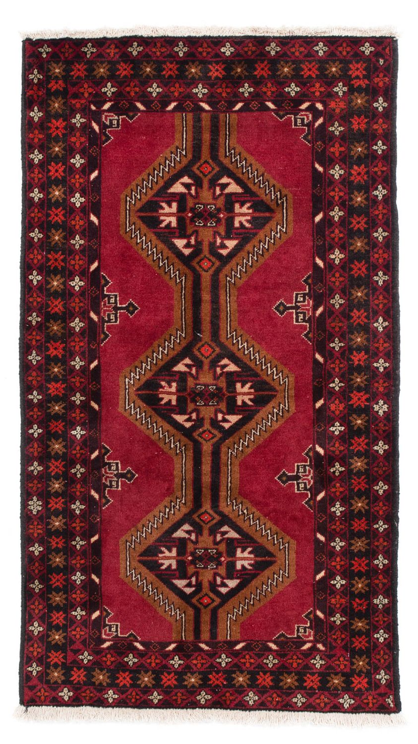 Baluch-tæppe - 163 x 85 cm - mørkerød