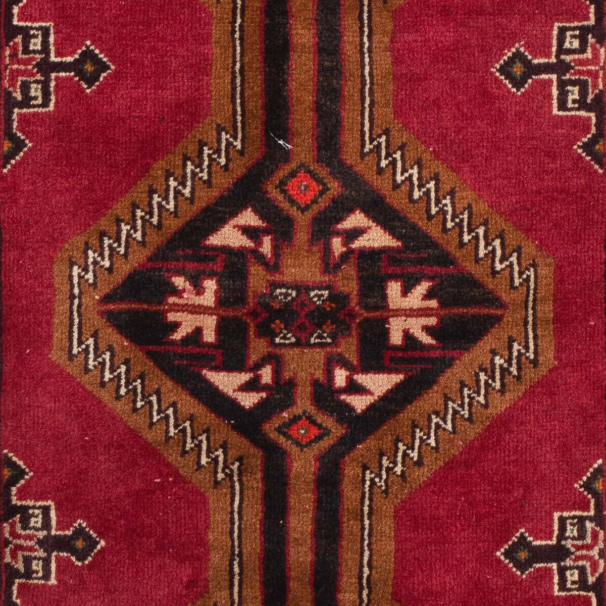 Baluch-tæppe - 163 x 85 cm - mørkerød
