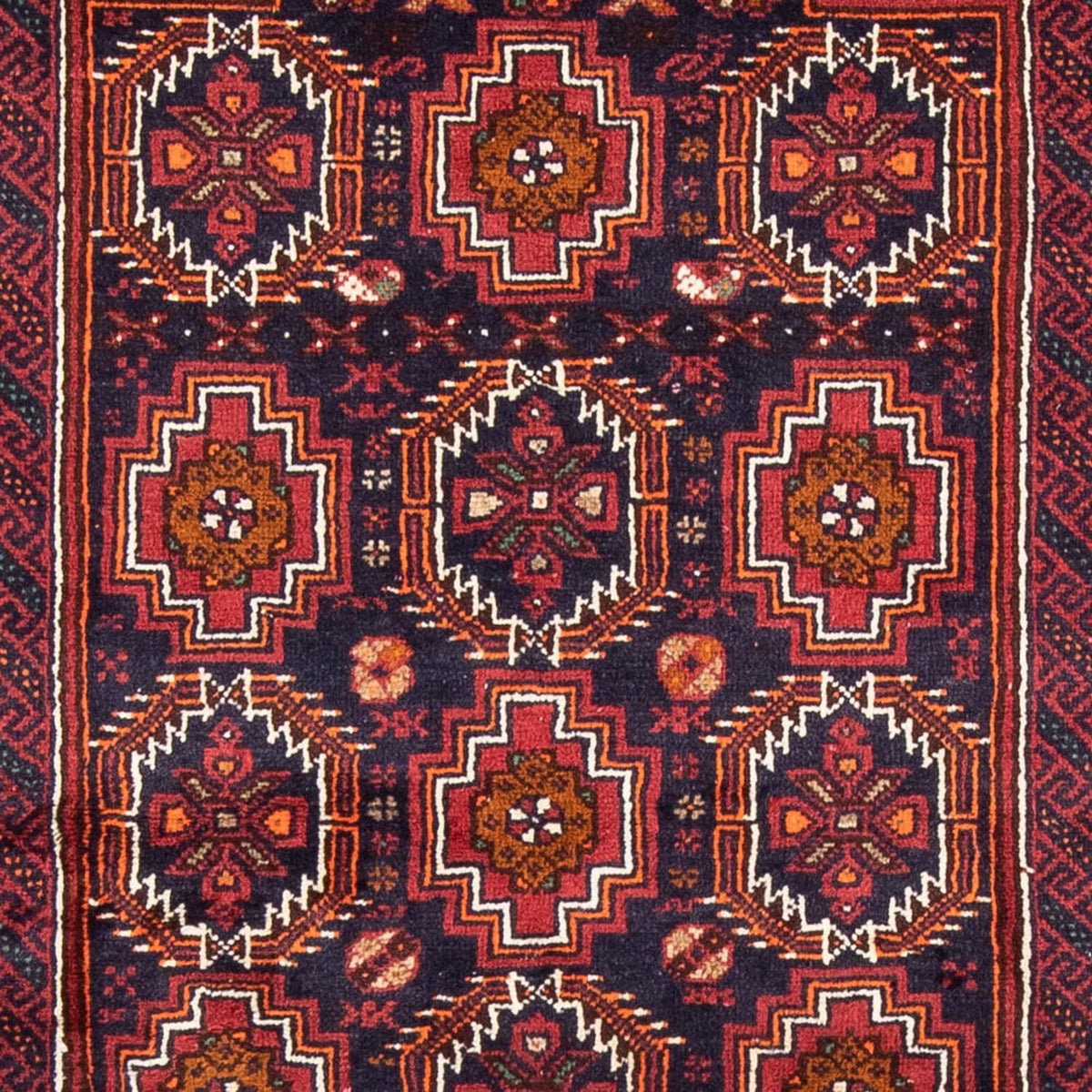 Løber Baluch-tæppe - 193 x 101 cm - rød