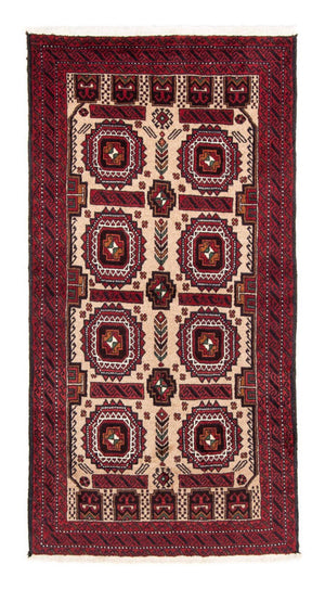 Løber Baluch-tæppe - 190 x 104 cm - beige