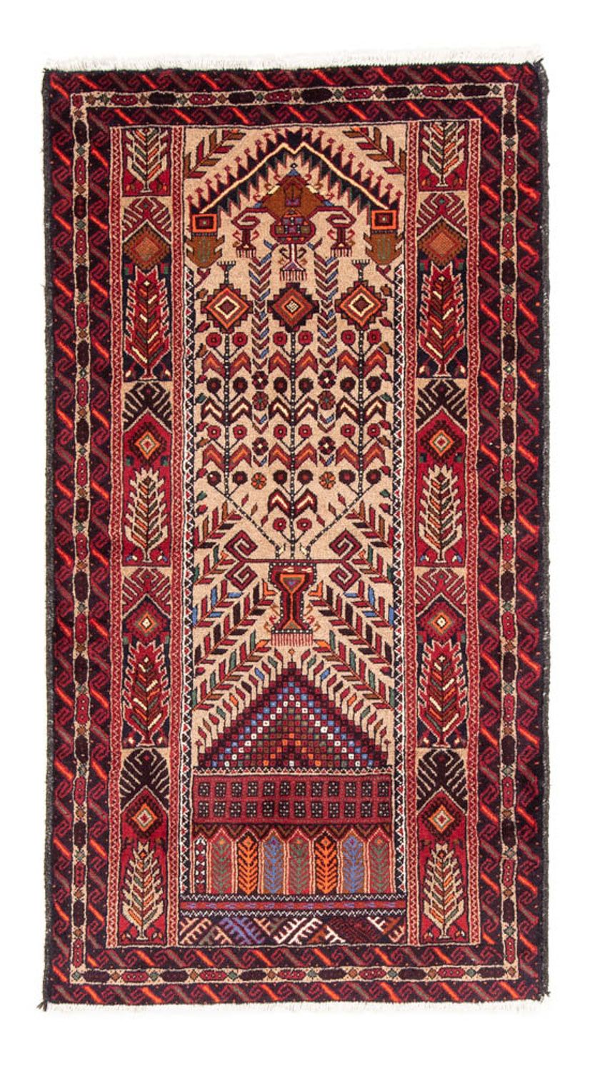 Løber Baluch-tæppe - 195 x 99 cm - flerfarvet