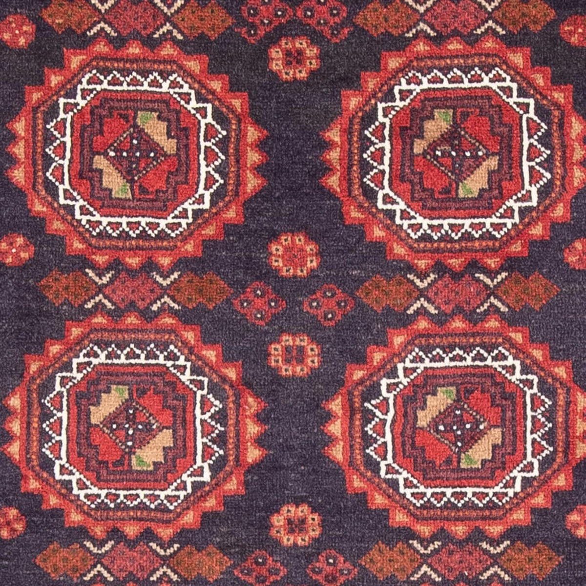 Løber Baluch-tæppe - 186 x 95 cm - mørkeblå