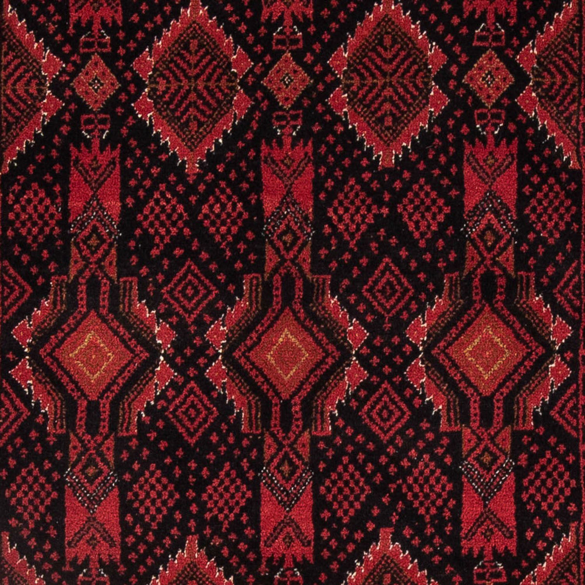 Løber Baluch-tæppe - 182 x 102 cm - mørkerød