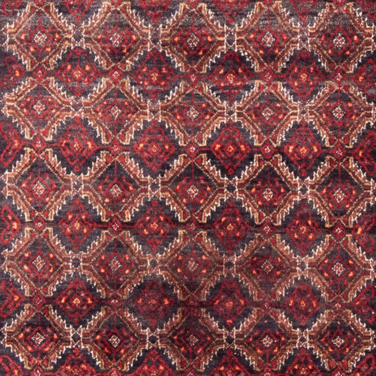 Løber Baluch-tæppe - 206 x 107 cm - rød