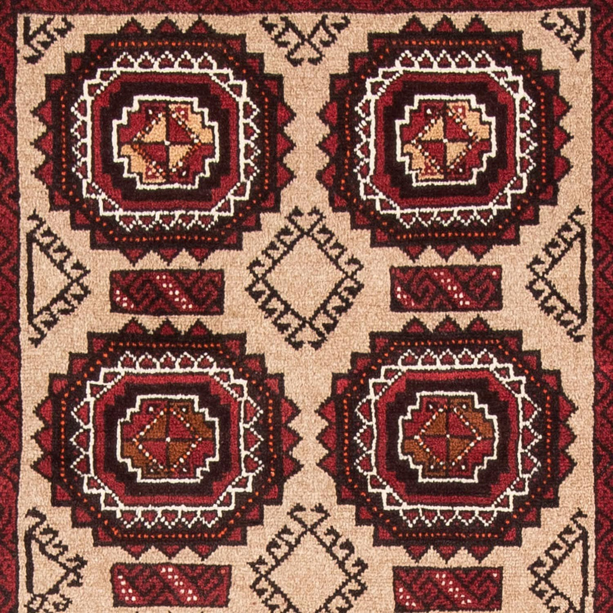 Løber Baluch-tæppe - 195 x 104 cm - beige