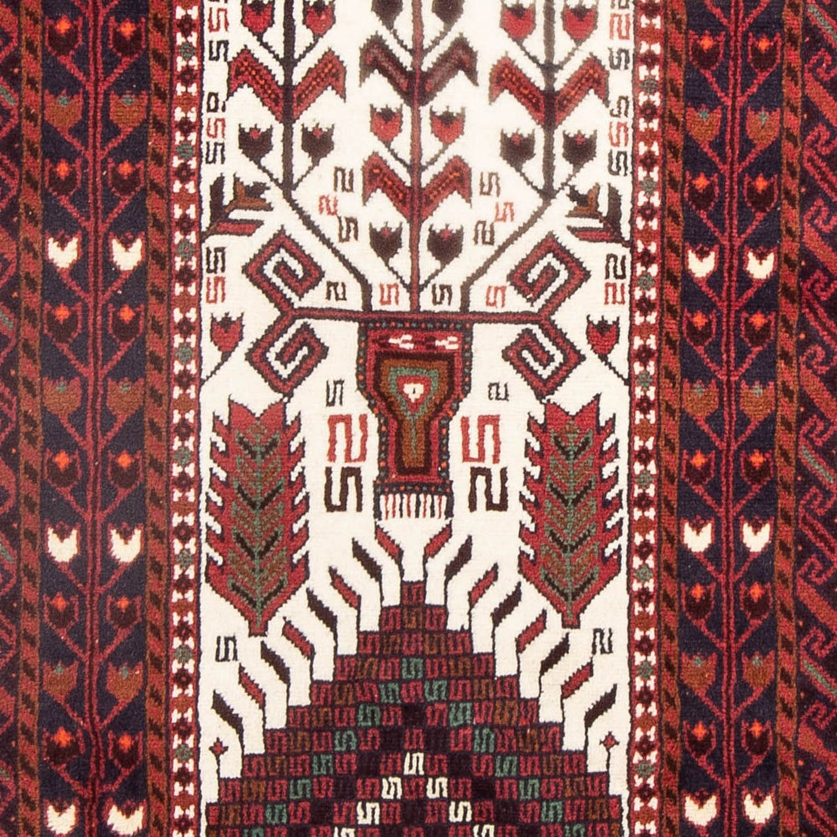 Løber Baluch-tæppe - 197 x 100 cm - beige