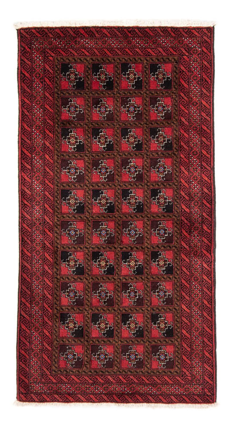 Løber Baluch-tæppe - 197 x 104 cm - rød