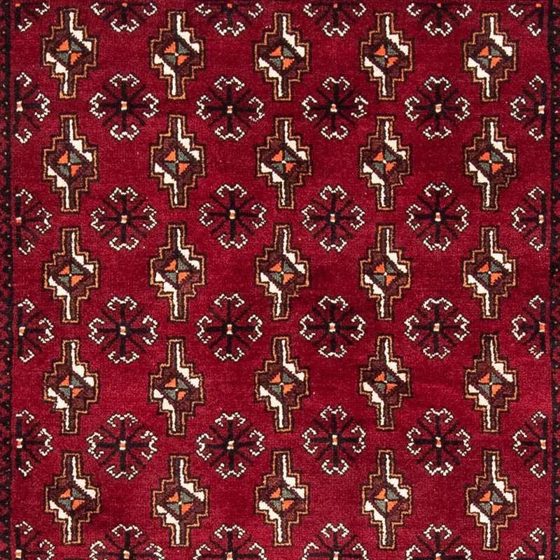 Løber Baluch-tæppe - 194 x 101 cm - mørkerød