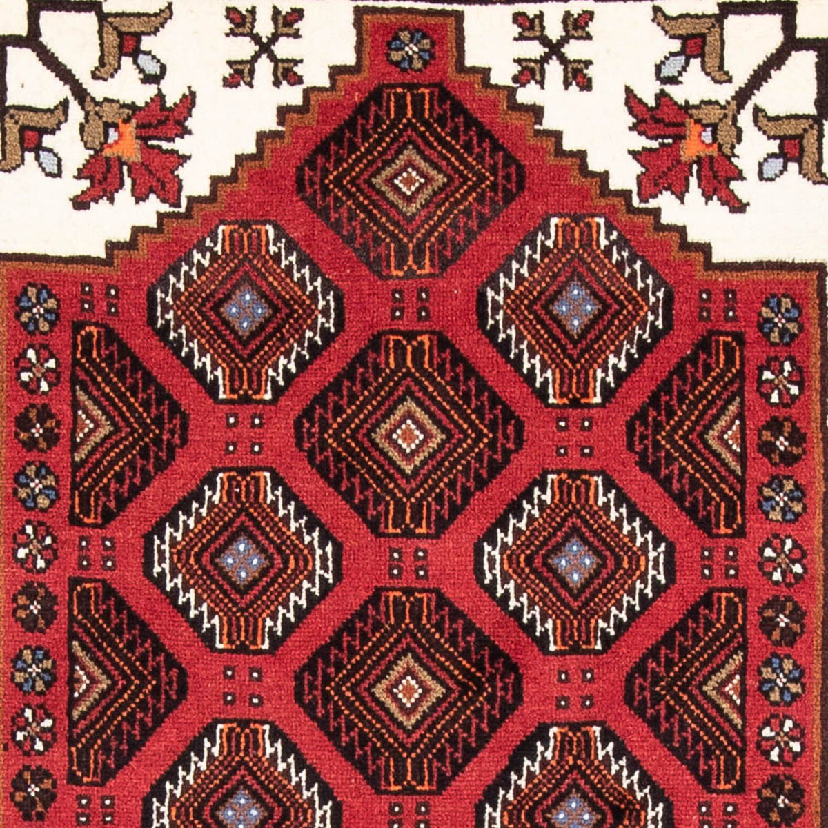 Løber Baluch-tæppe - 194 x 102 cm - rød