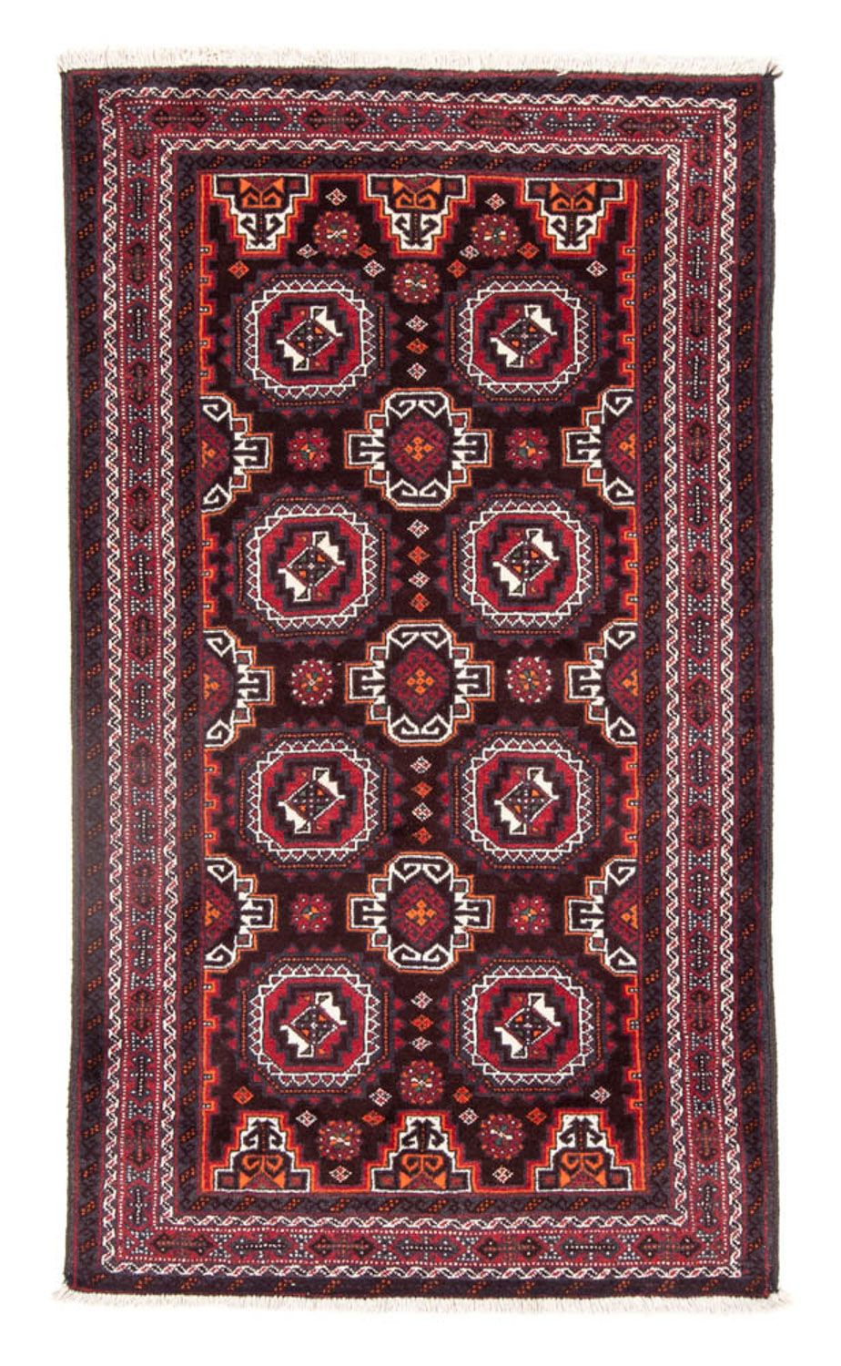 Løber Baluch-tæppe - 194 x 105 cm - rød