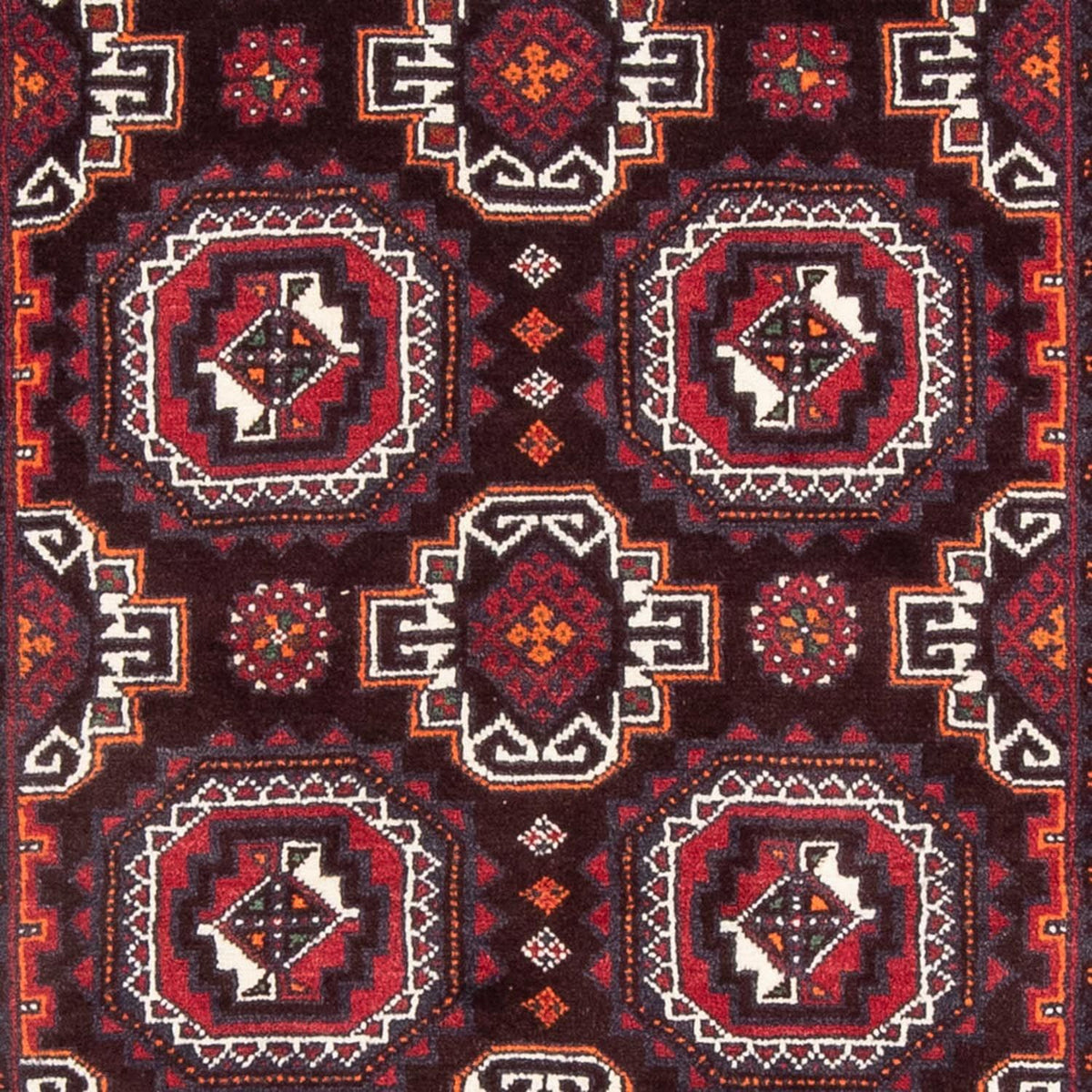 Løber Baluch-tæppe - 194 x 105 cm - rød