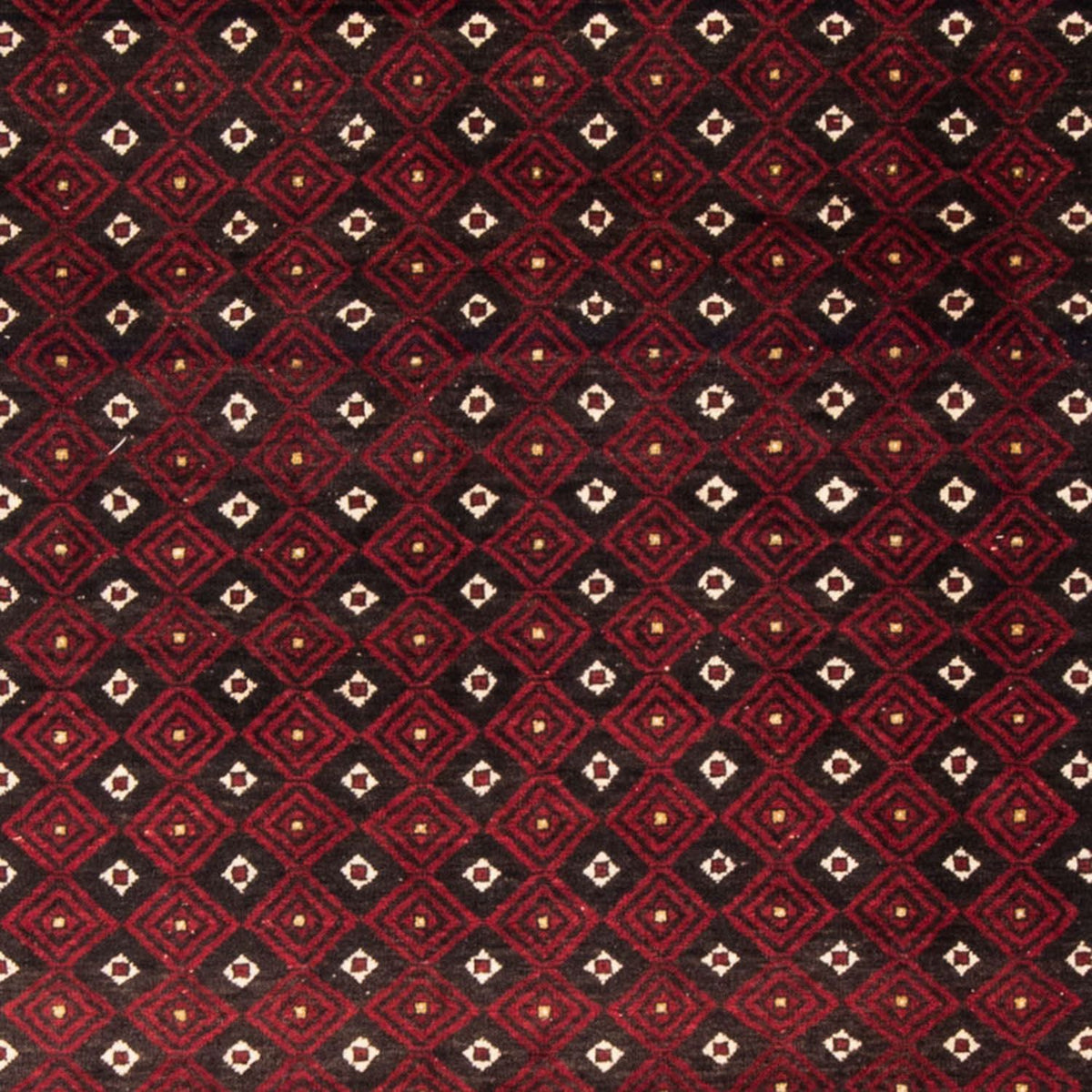 Løber Baluch-tæppe - 210 x 114 cm - mørkerød