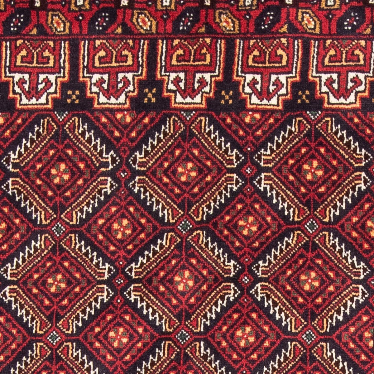 Løber Baluch-tæppe - 193 x 103 cm - rød