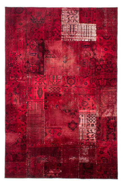 Patchwork-tæppe 194x293cm - Perserteppich Wollteppich