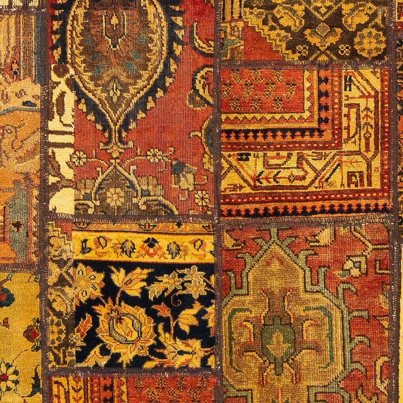 Patchwork-tæppe firkantet  - 151 x 142 cm - flerfarvet