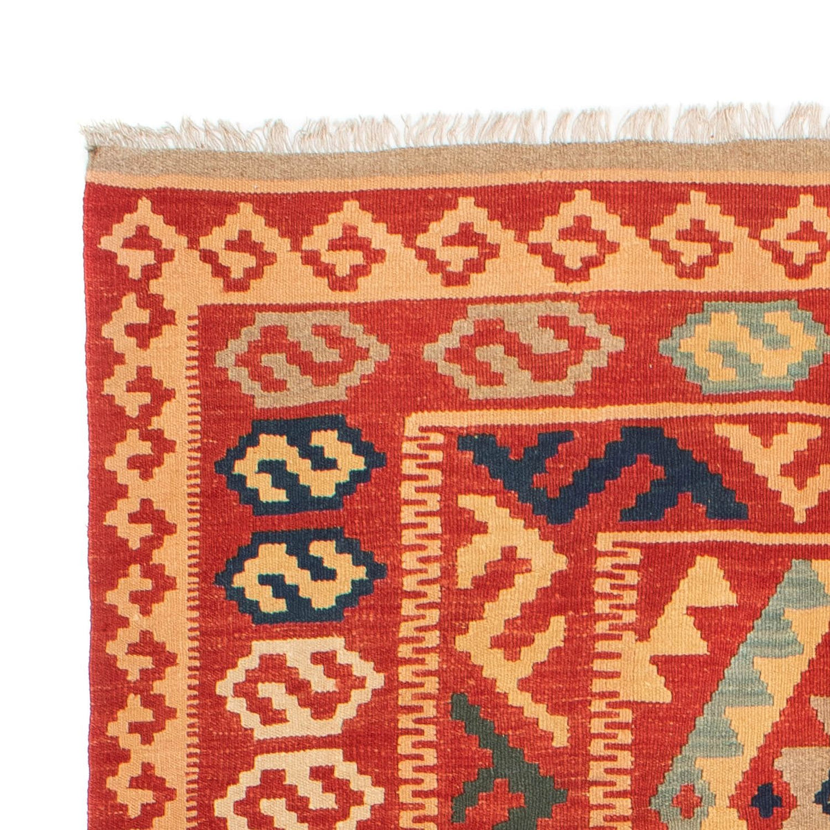 Kelim-tæppe - orientalsk - 245 x 174 cm - rød