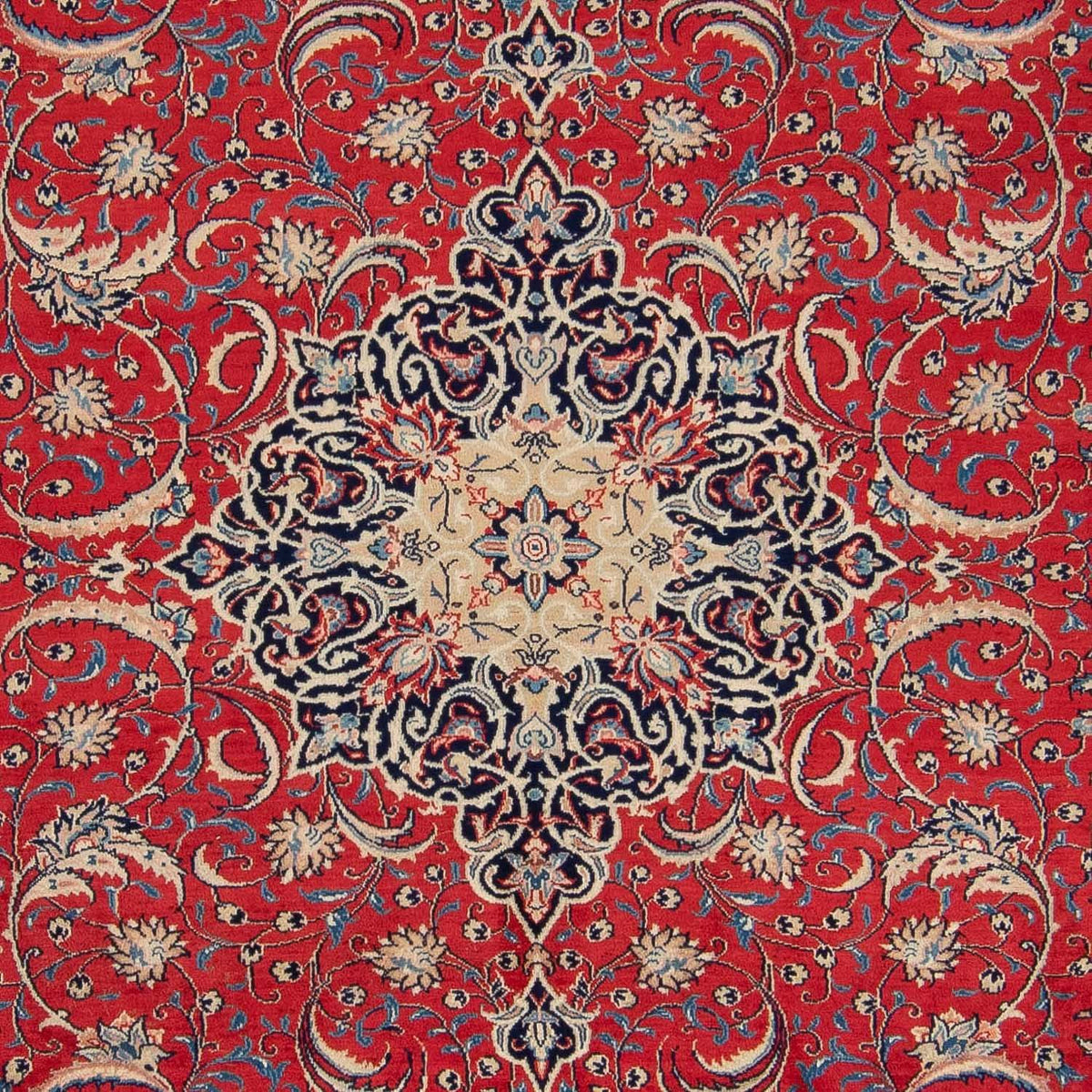 Patchwork-tæppe - 355 x 270 cm - lysrød