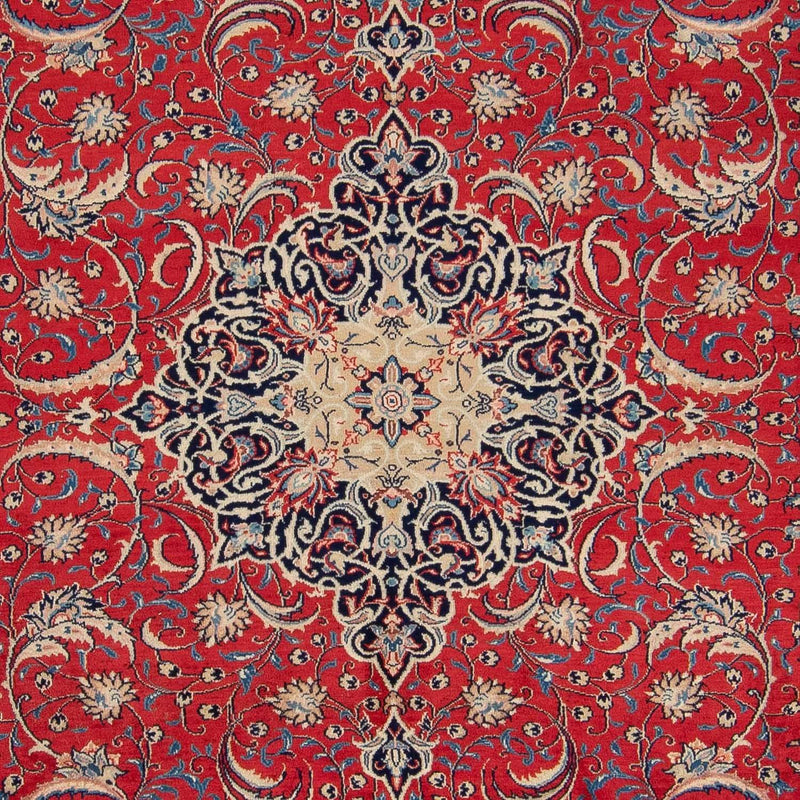 Patchwork-tæppe - 355 x 270 cm - lysrød