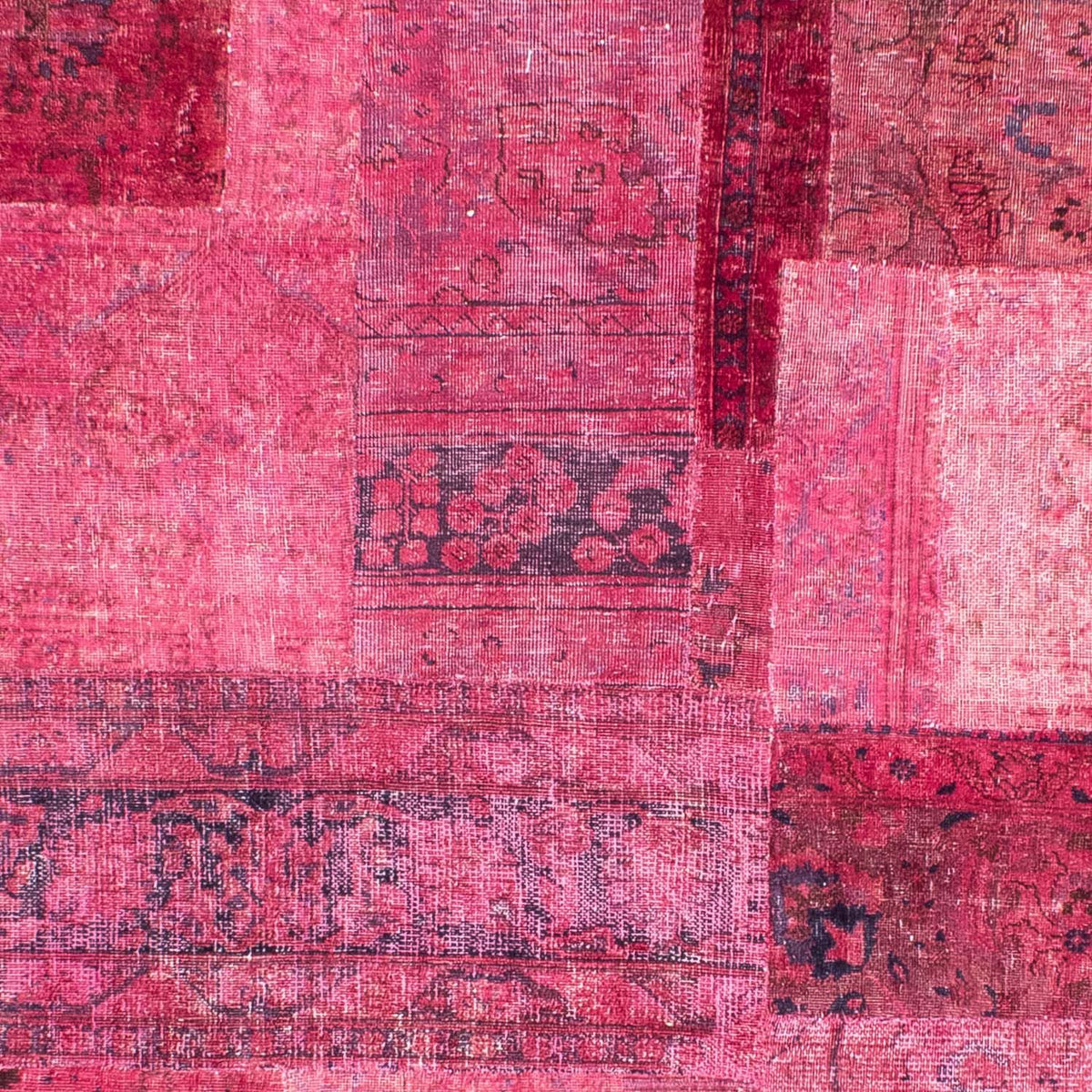Patchwork-tæppe - 291 x 232 cm - flerfarvet