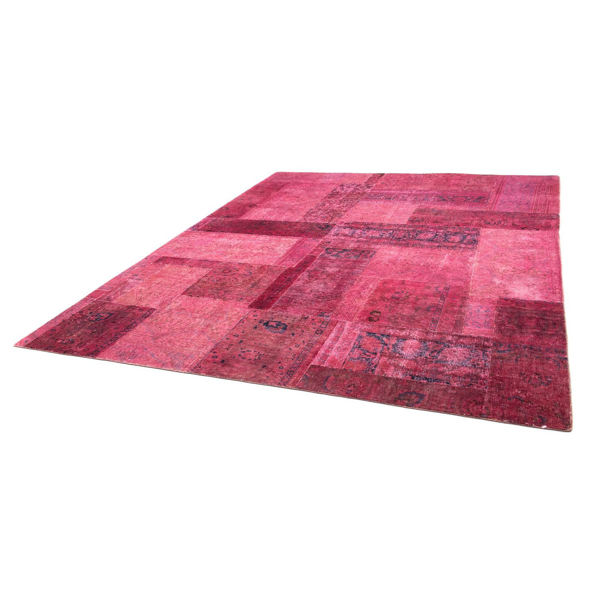 Patchwork-tæppe - 291 x 232 cm - flerfarvet