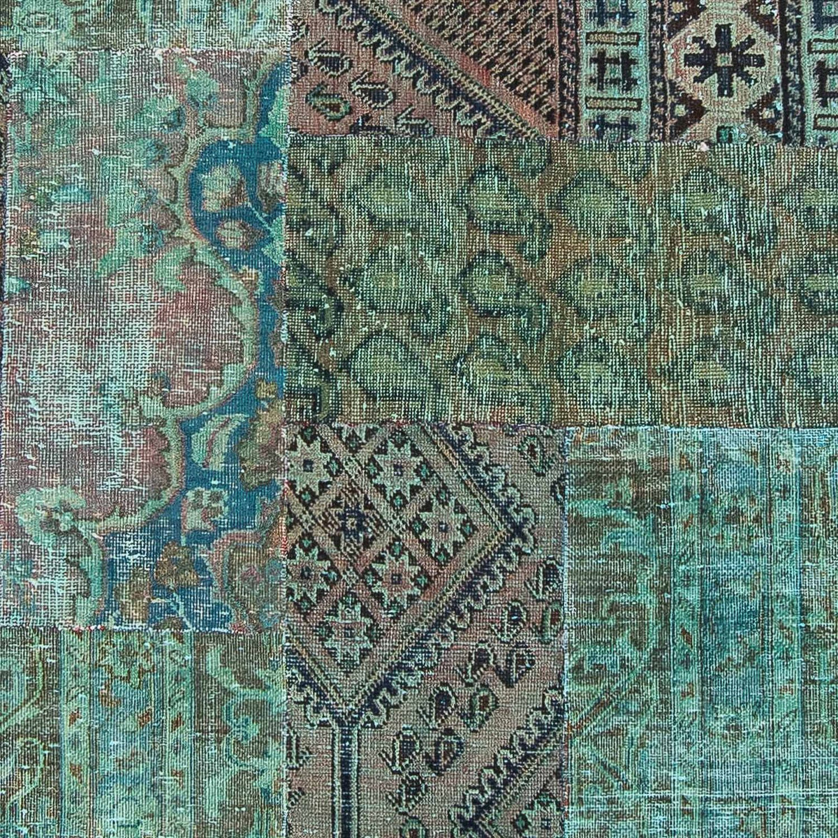Patchwork-tæppe - 234 x 150 cm - flerfarvet