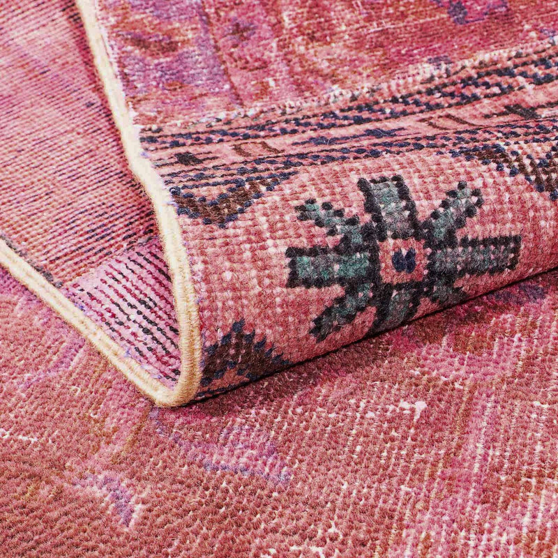 Patchwork-tæppe - 241 x 151 cm - flerfarvet