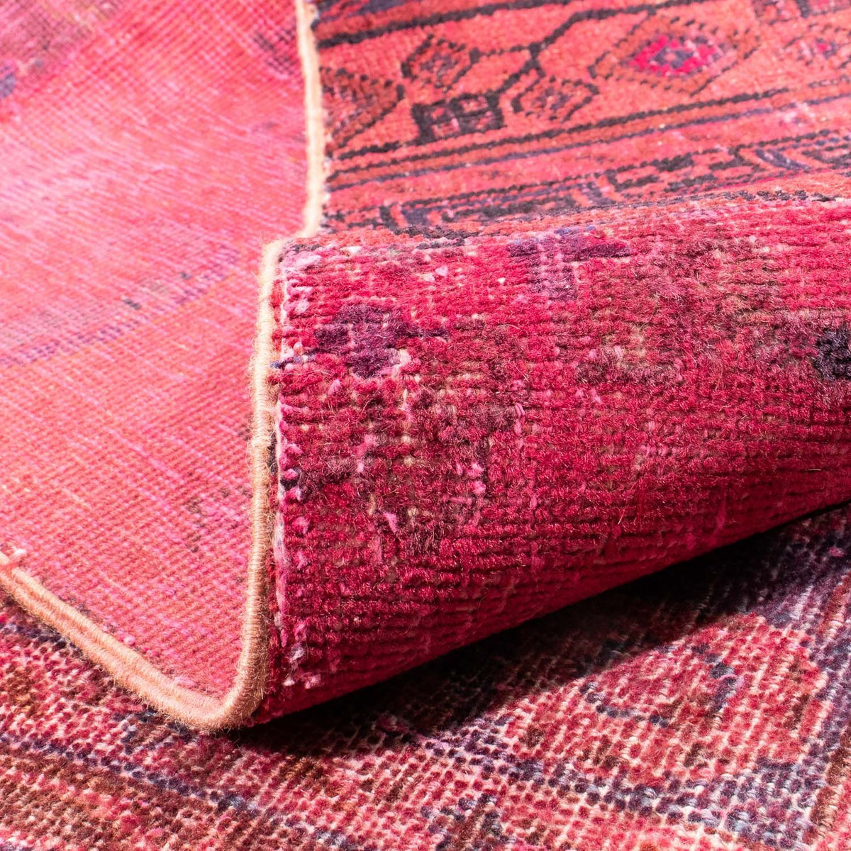 Patchwork-tæppe - 237 x 151 cm - flerfarvet