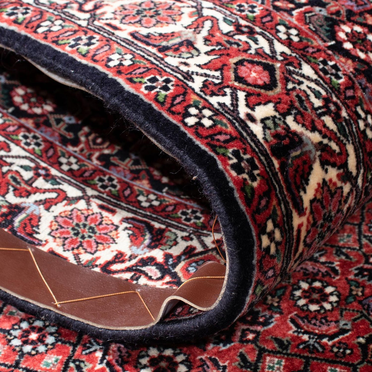 Løber Persisk tæppe - Bijar - 300 x 83 cm - mørkerød