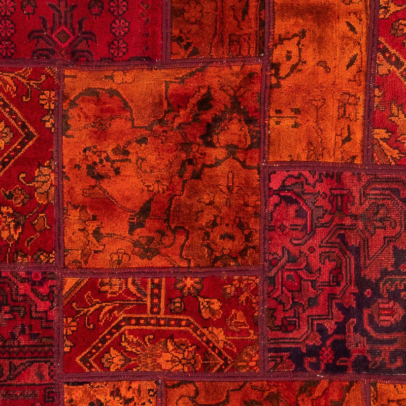 Patchwork-tæppe - 194 x 140 cm - flerfarvet