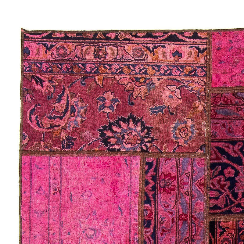 Patchwork-tæppe - 197 x 138 cm - flerfarvet