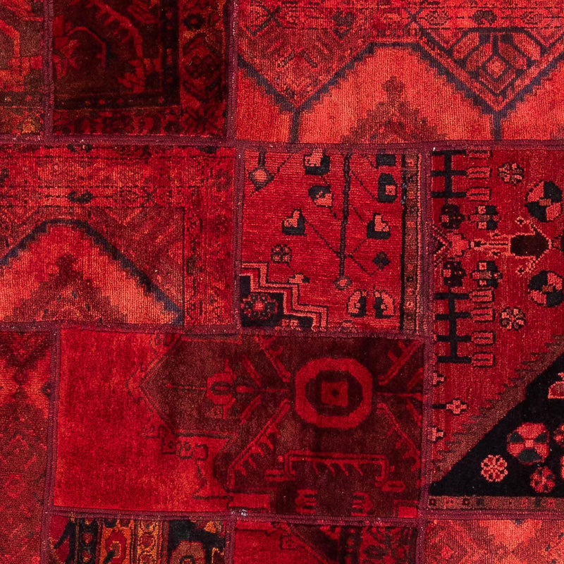 Patchwork-tæppe - 208 x 148 cm - flerfarvet