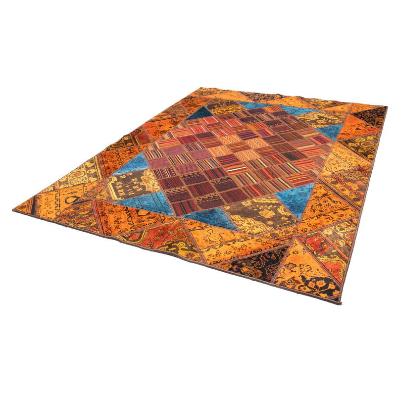 Patchwork-tæppe - 234 x 176 cm - flerfarvet
