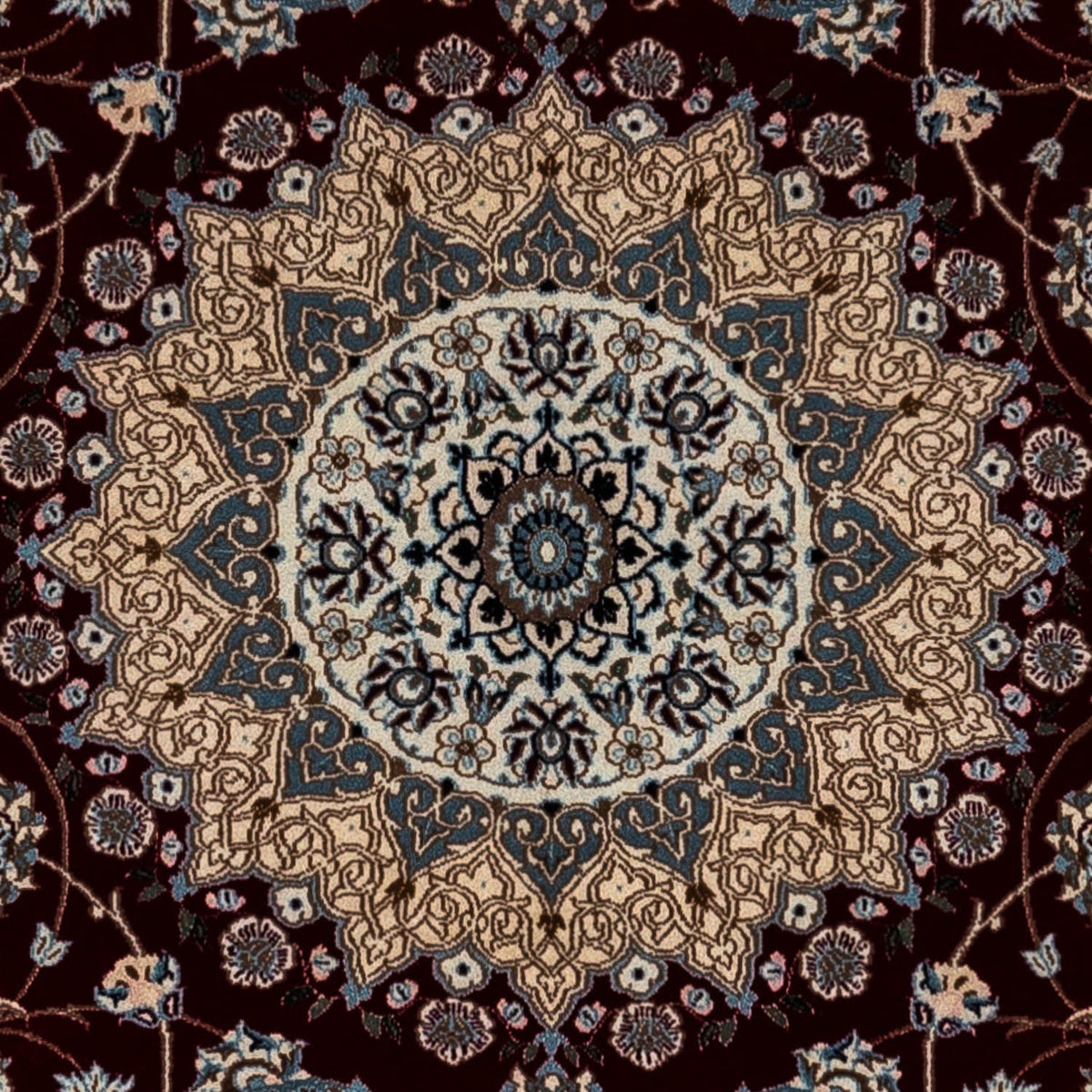 Persisk tæppe - Nain - Royal - 352 x 251 cm - sort