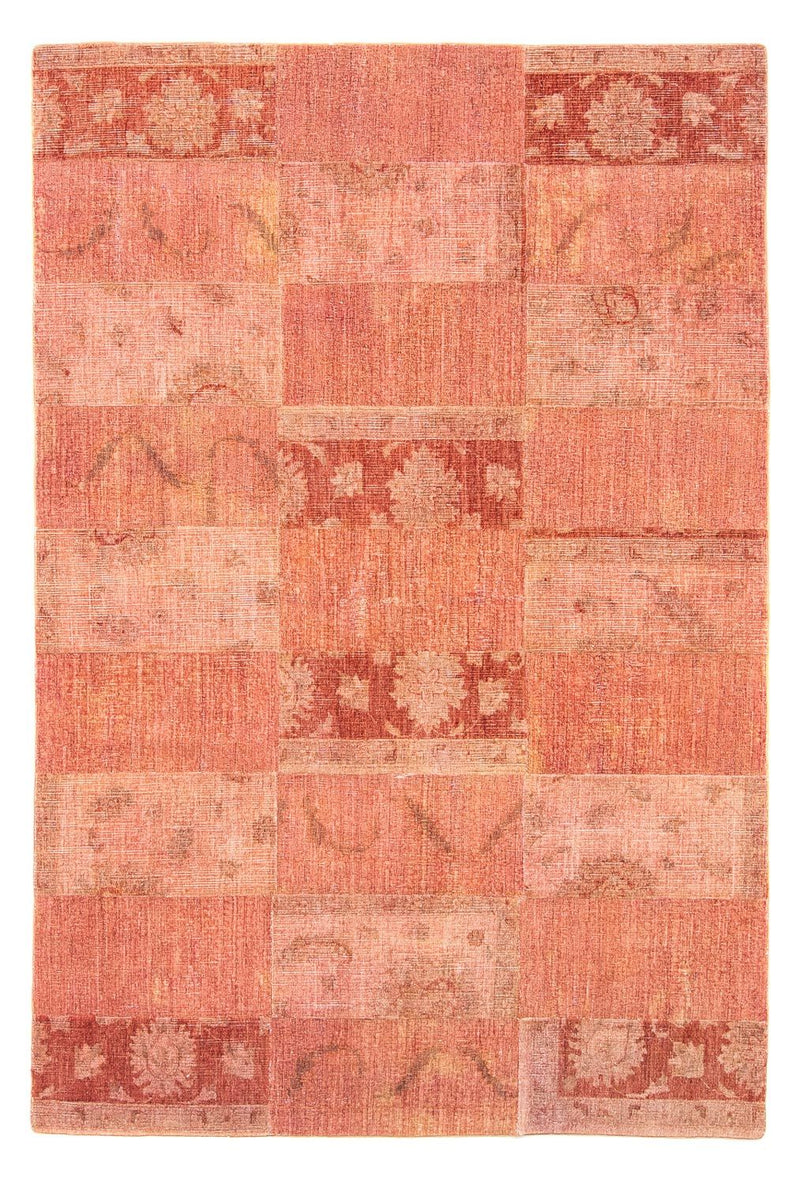 Patchwork-tæppe - 270 x 181 cm - lysrød