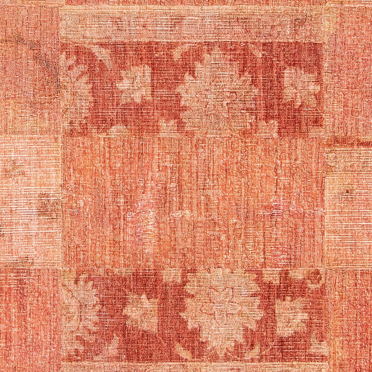 Patchwork-tæppe - 270 x 181 cm - lysrød