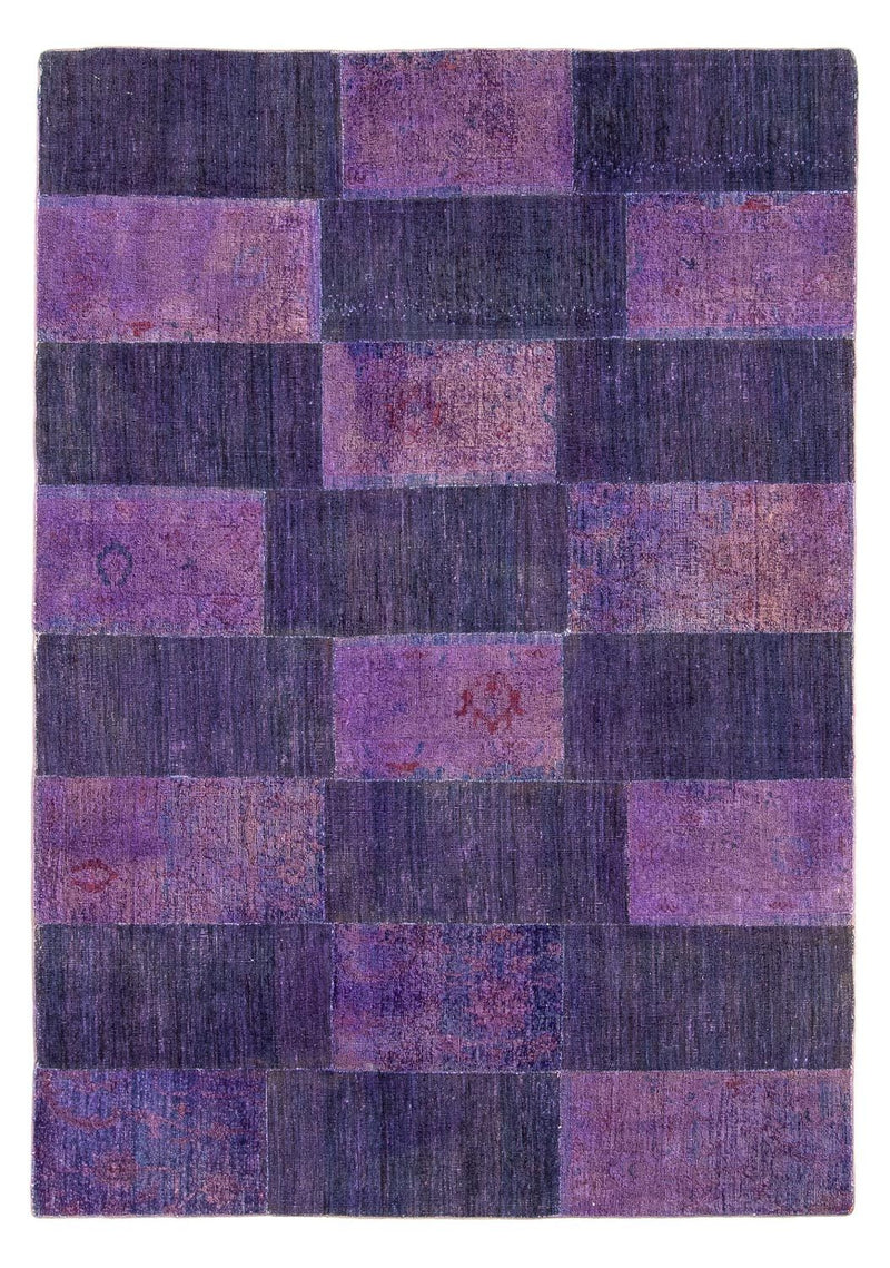Patchwork-tæppe - 235 x 165 cm - flerfarvet