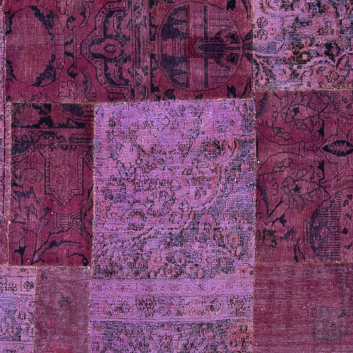 Patchwork-tæppe - 356 x 260 cm - flerfarvet