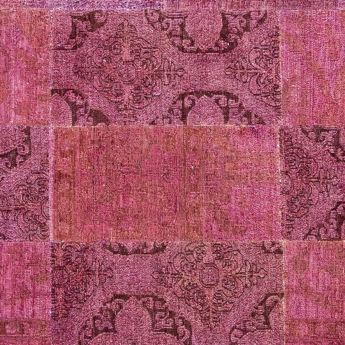 Patchwork-tæppe - 264 x 182 cm - flerfarvet