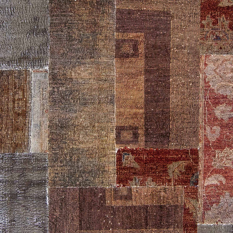 Patchwork-tæppe - 194 x 146 cm - flerfarvet