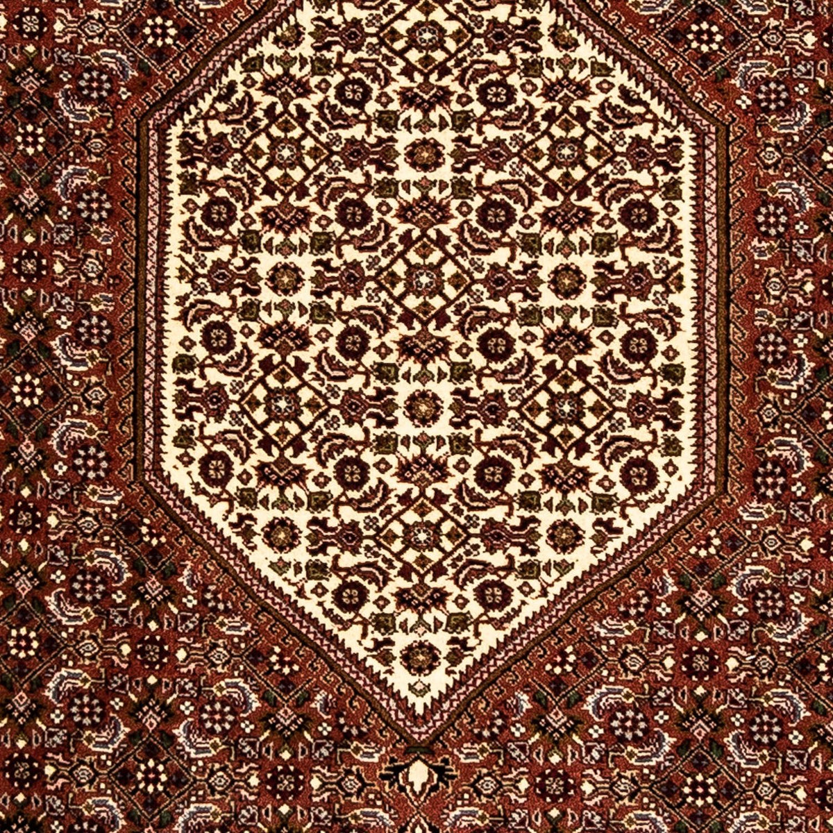 Løber Persisk tæppe - Bijar - 273 x 87 cm - mørkerød