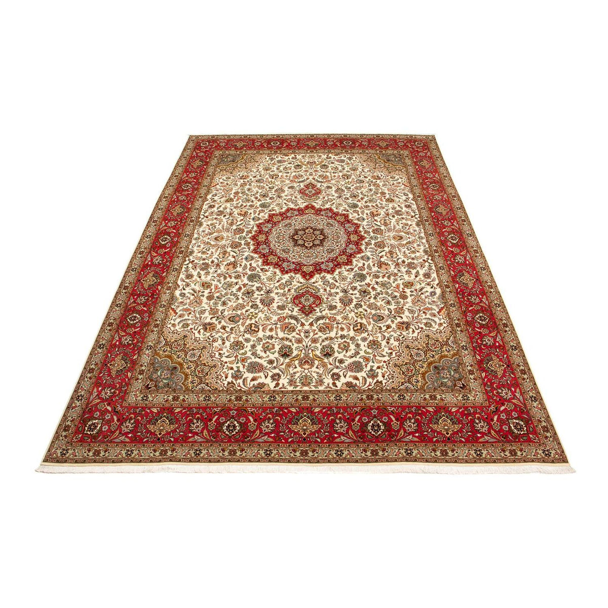 Persisk tæppe - Tabriz - Royal - 406 x 300 cm - rød