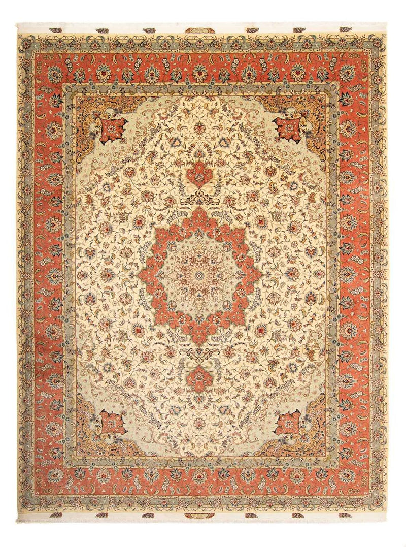 Persisk tæppe - Tabriz - Royal - 387 x 307 cm - brun