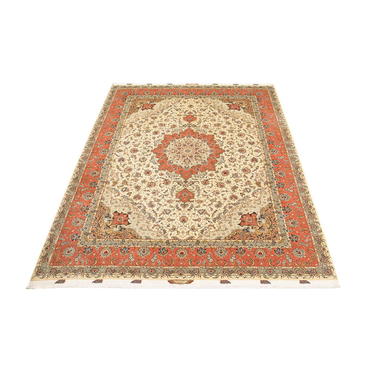 Persisk tæppe - Tabriz - Royal - 387 x 307 cm - brun