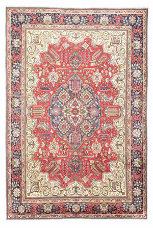 Persisk tæppe - Tabriz - 312 x 207 cm - rød