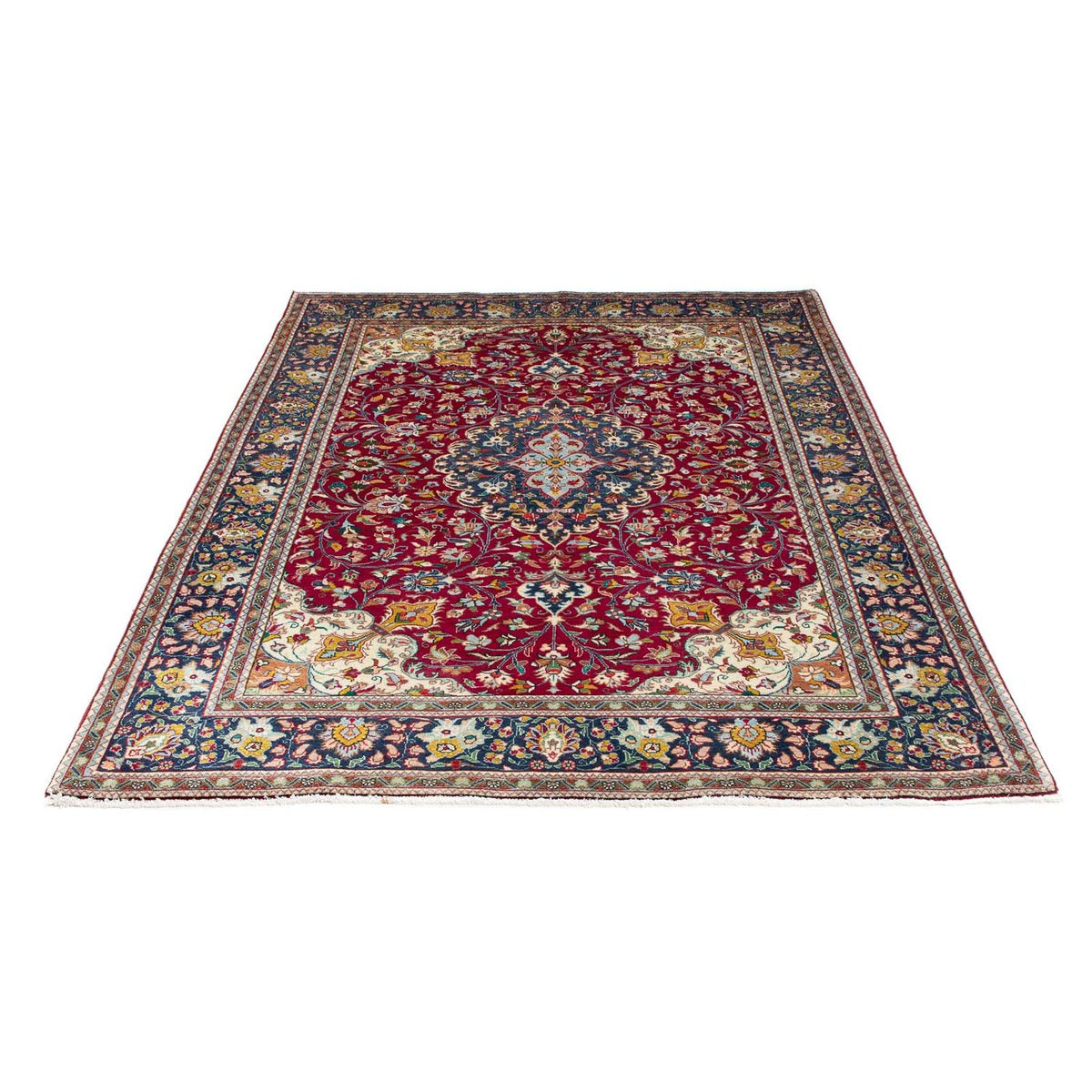 Persisk tæppe - Tabriz - 196 x 145 cm - rød