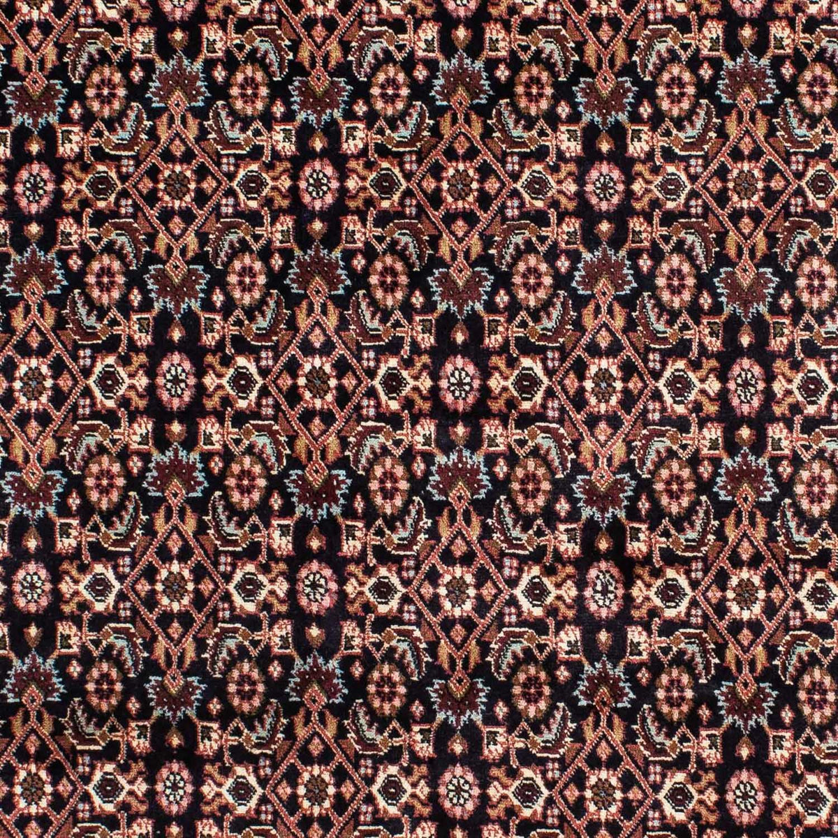 Persisk tæppe - Bijar - 225 x 140 cm - mørkeblå