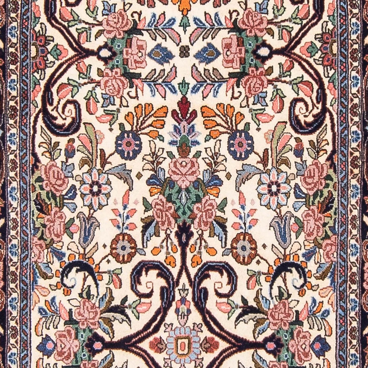 Løber Persisk tæppe - Bijar - 400 x 91 cm - beige