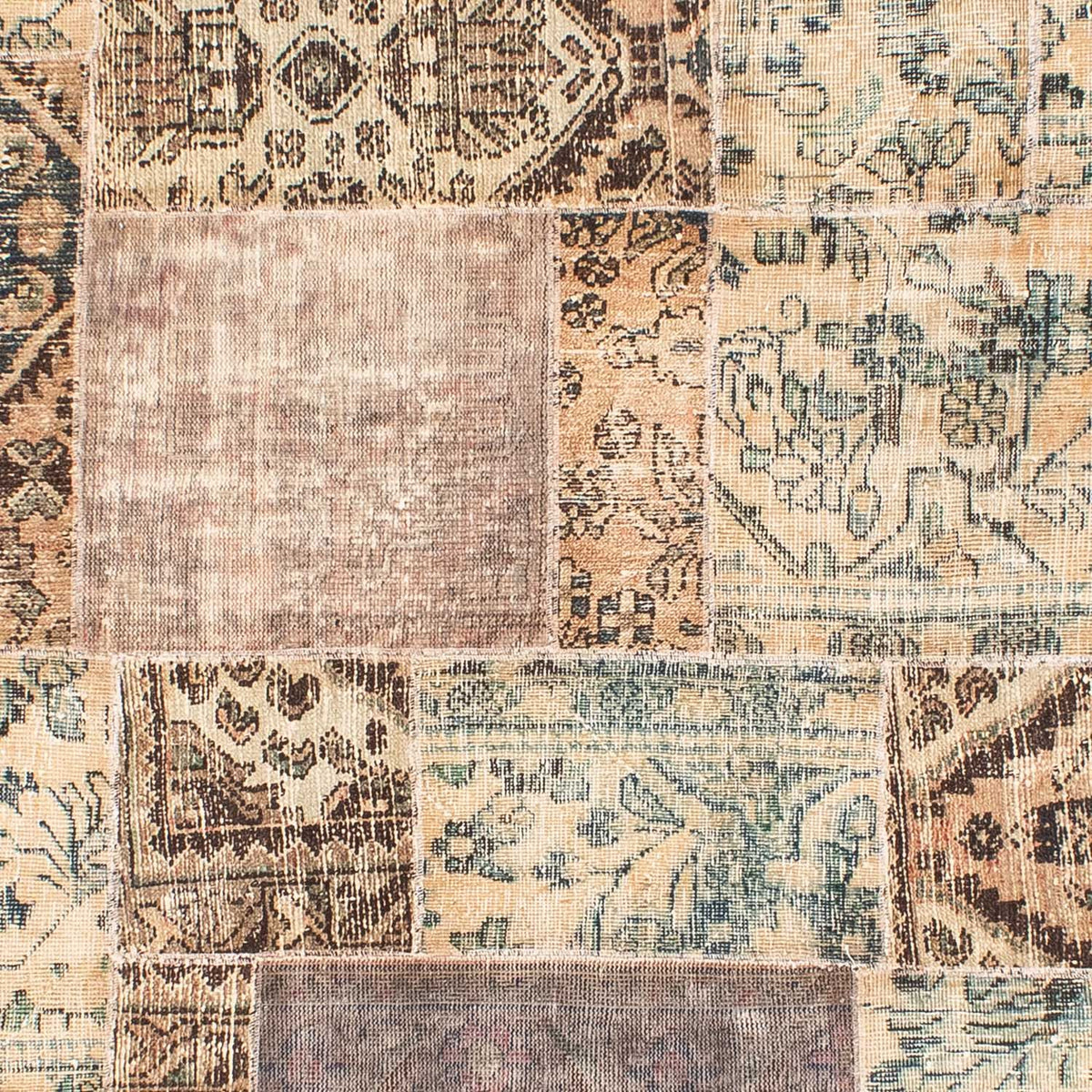 Patchwork-tæppe - 317 x 240 cm - flerfarvet