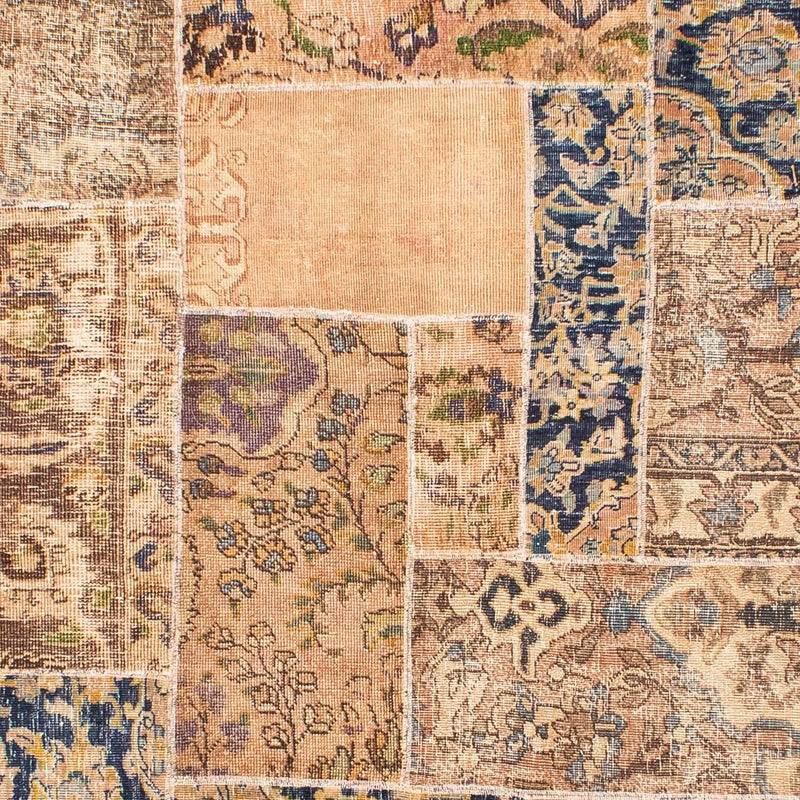 Patchwork-tæppe - 304 x 242 cm - flerfarvet